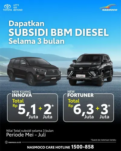 Promo Toyota Fortuner & Innova 2026